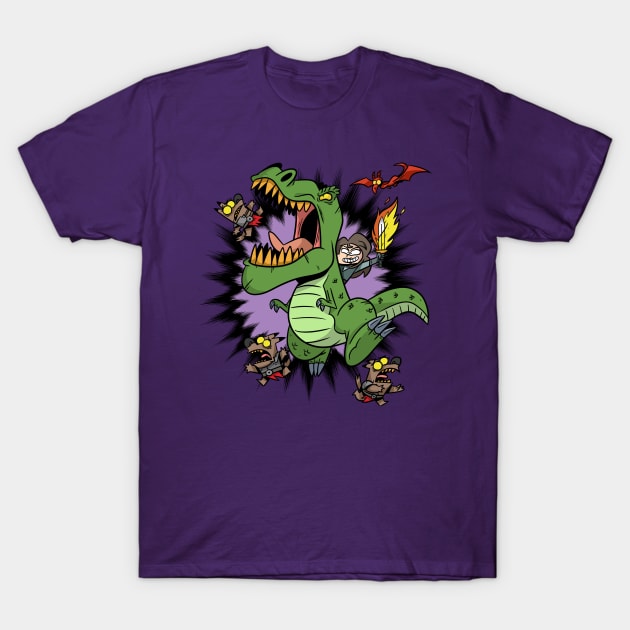 DumbDragonCast - Nulara - To Adventure! T-Shirt by Dumb Dragons Productions Store